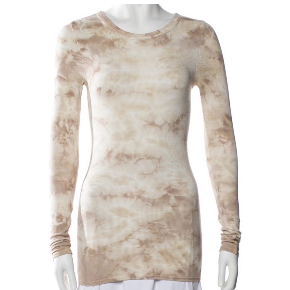 Enza Costa Beige Ribbed Top